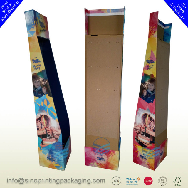 Fireworks Retail Cardboard Free Standing Pegs Hooks Display Rack,POP display stand, custom made display rack manufacturer, Paper Package Boxes, Gift boxes, Shopping bag factory China factory, Sino Printing & Packaging,Fireworks Retail Cardboard Free Standing Pegs Hooks Display Rack