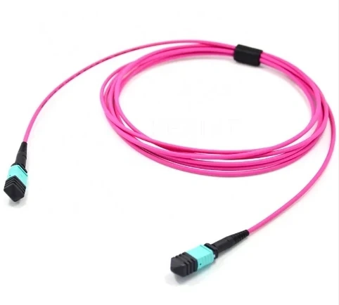 KEXINT FTTH High Density MM OM4 MTP MPO 8 12 24 Core Cable Optical Fiber Patch Cord