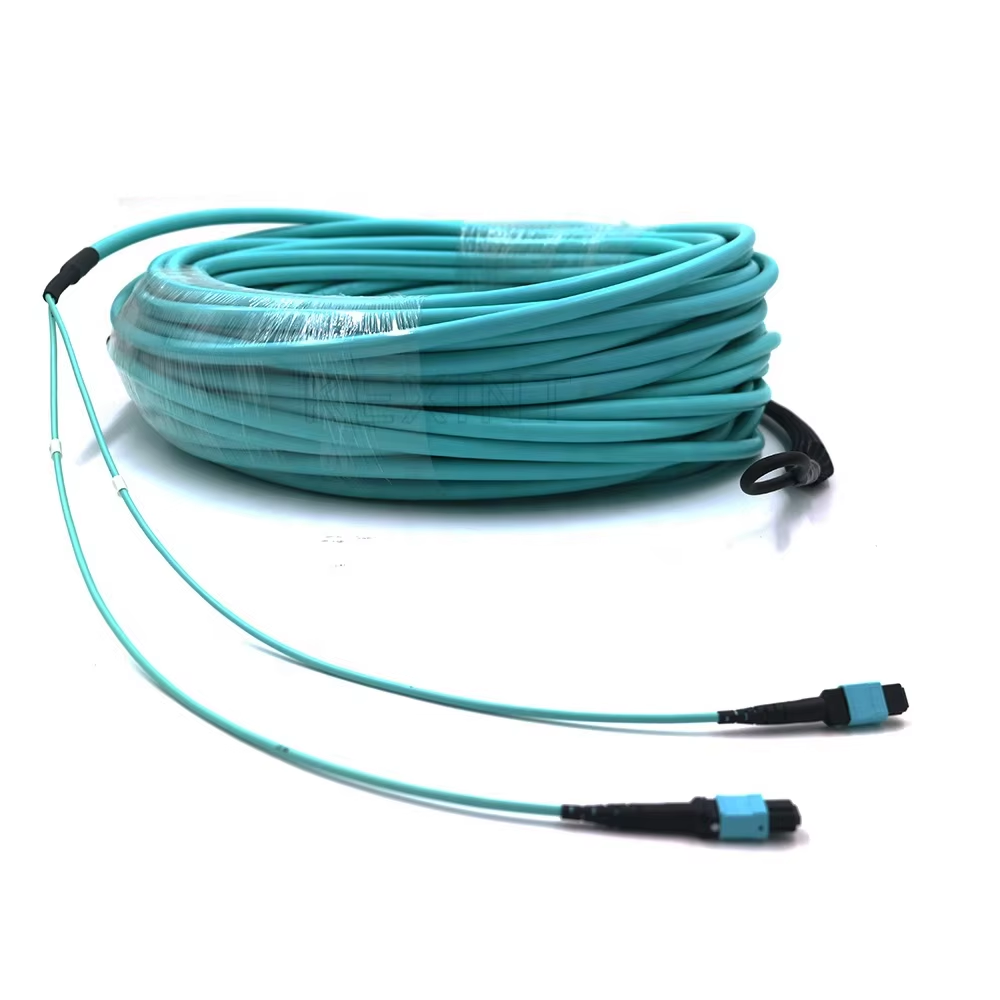 KEXINT FTTH High Density MM MTP MPO  24 Cores Cable Optical Fiber Patch Cord