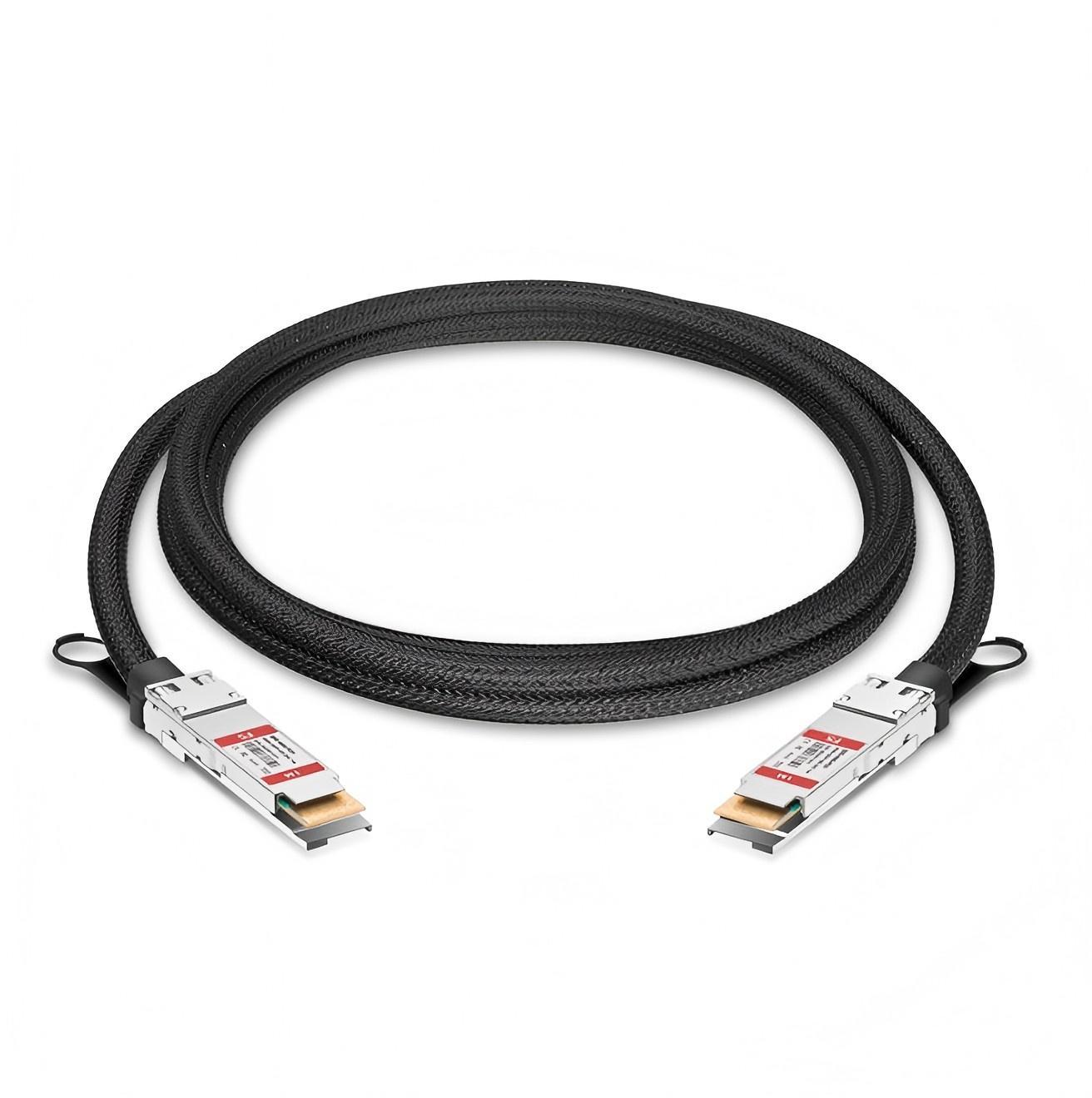 1m (3ft) Cisco QDD-400-CU1M Compatible 400G QSFP-DD Passive Direct Attach Copper Twinax Cable