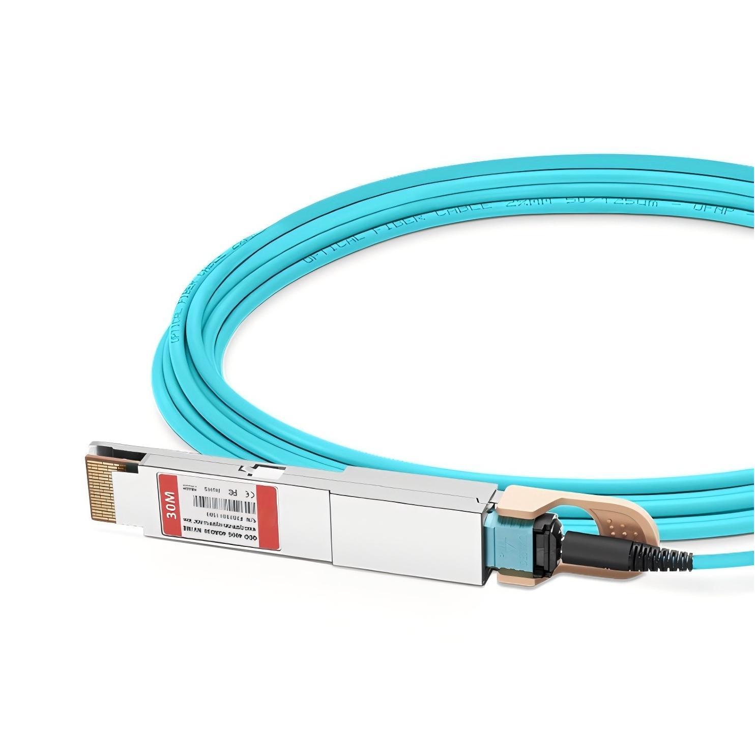 KEXINT 1m (3ft) NVIDIA/Mellanox Compatible 400G QSFP-DD to 4 x 100G QSFP56 Ethernet Active Optical Breakout Cable