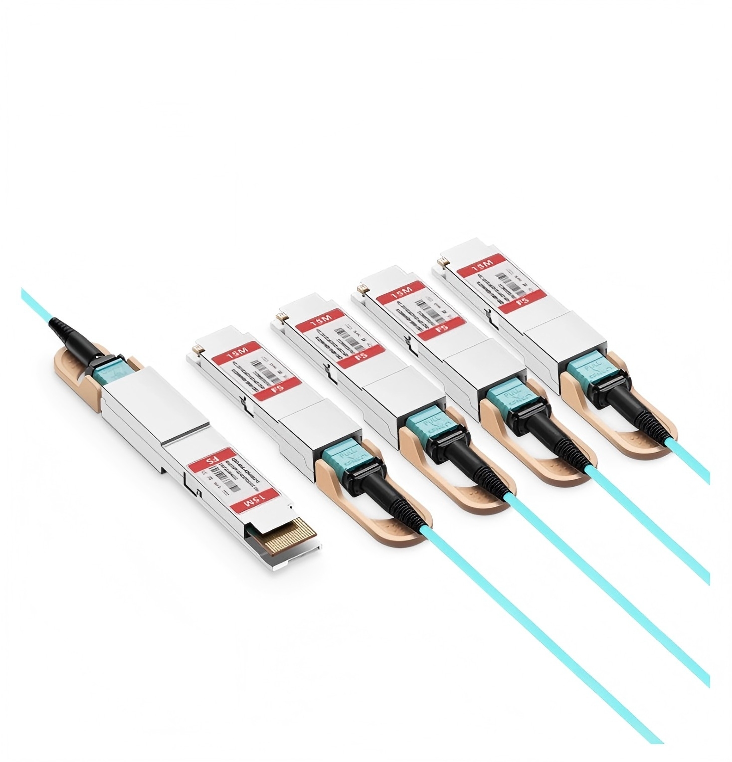 KEXINT 1m (3ft) Cisco Compatible 400G QSFP-DD to 4 x 100G QSFP28 Active Optical Breakout Cable