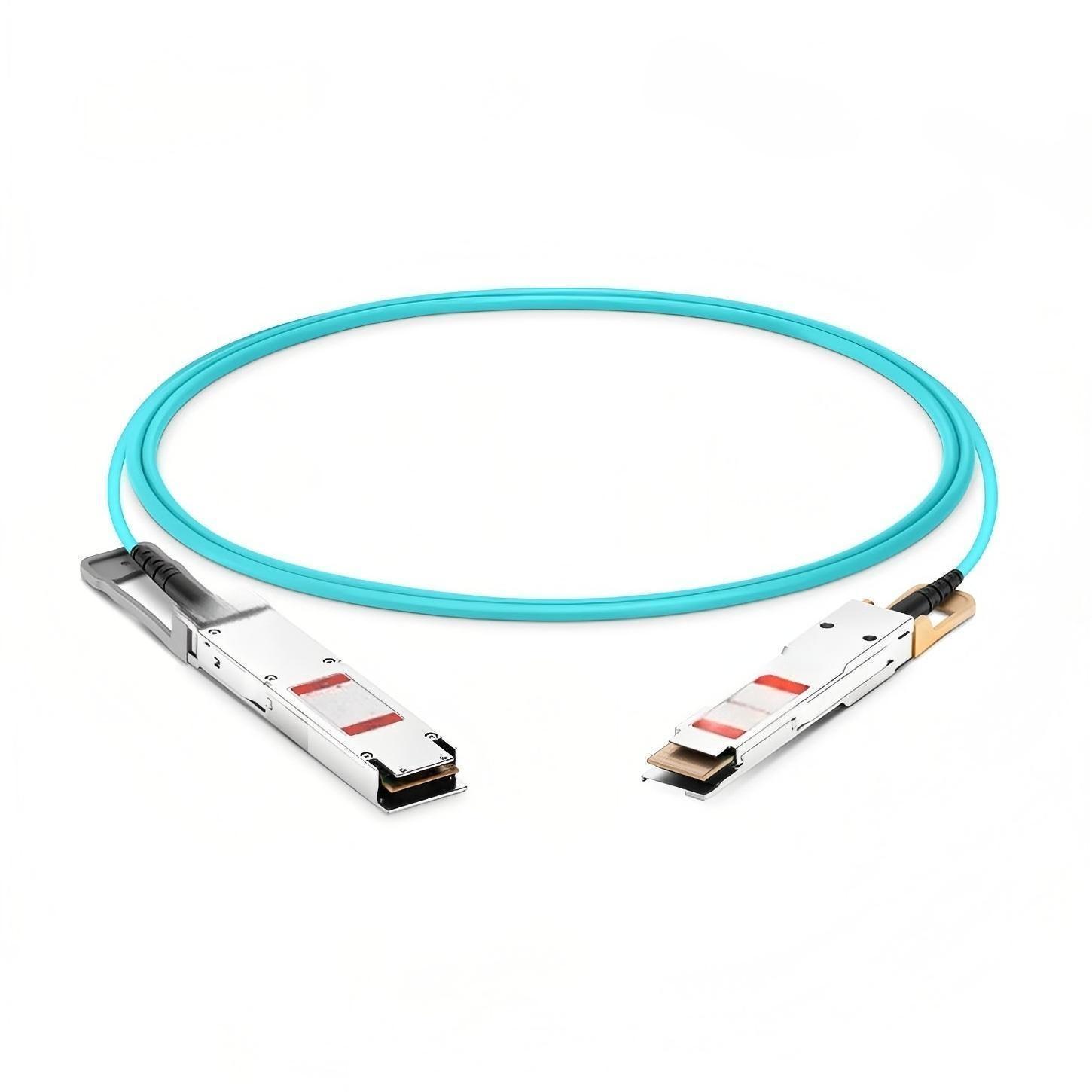 KEXINT 3m (10ft) Cisco Compatible 400G OSFP Flat Top to 400G QSFP-DD Active Optical Cable