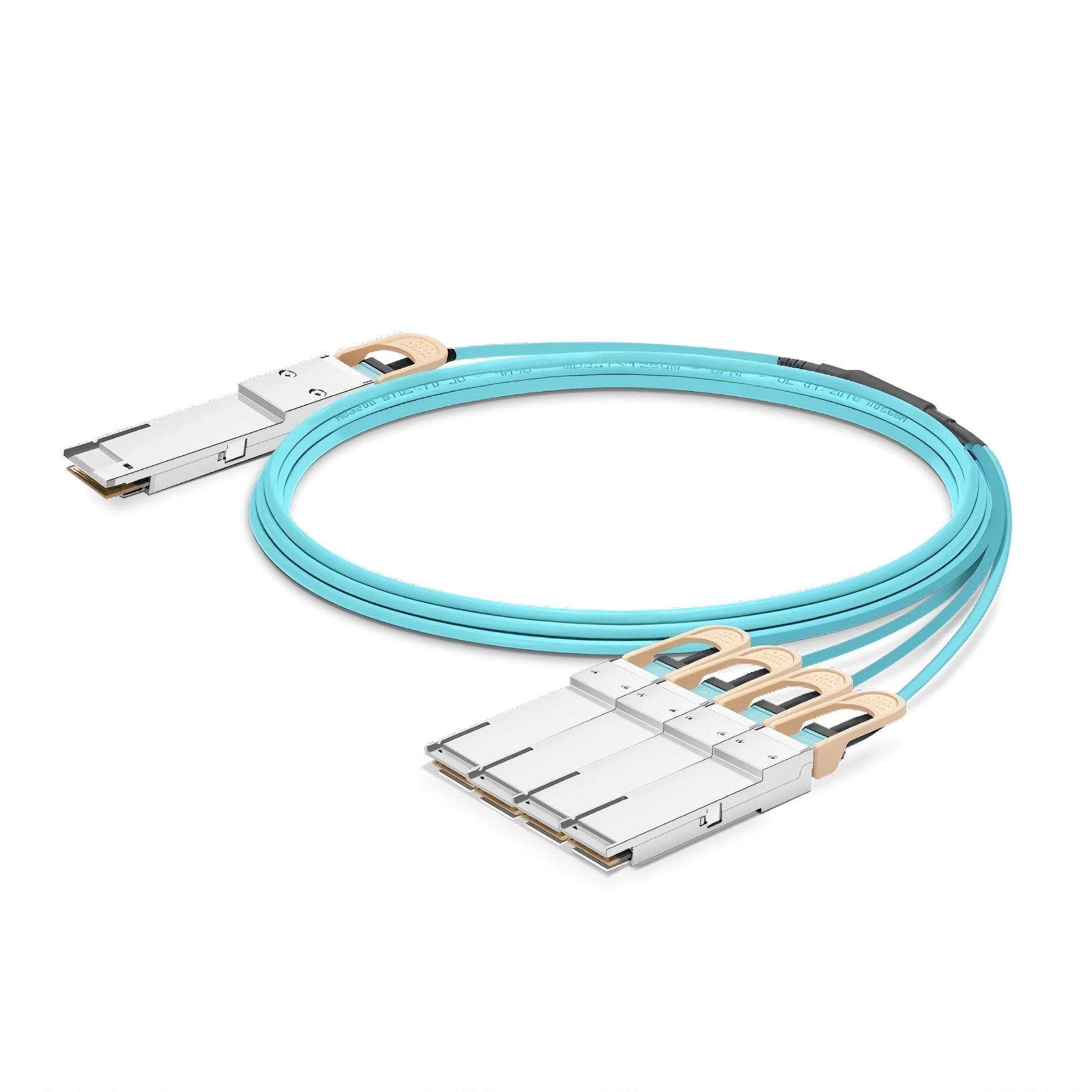KEXINT 1m (3ft) Cisco Compatible 400G QSFP-DD to 4 x 100G QSFP28 Active Optical Breakout Cable