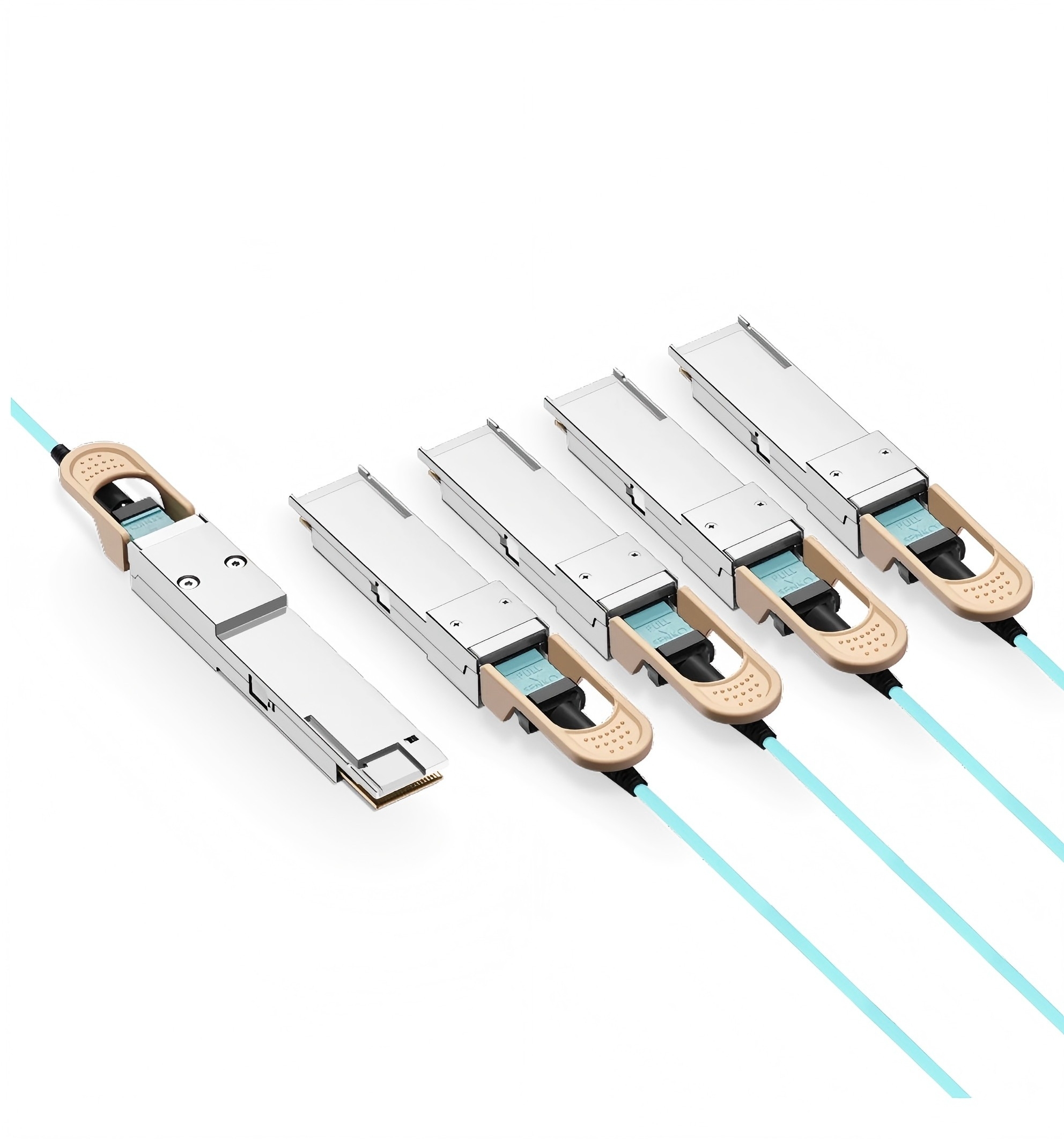 KEXINT 1m (3ft) Cisco Compatible 400G QSFP-DD to 4 x 100G QSFP28 Active Optical Breakout Cable
