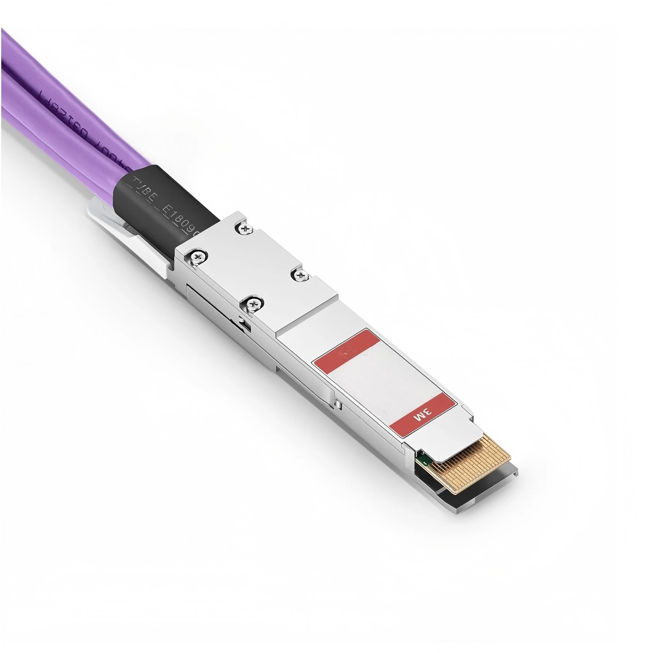 KEXINT 3m (10ft) NVIDIA/Mellanox Compatible 400G QSFP-DD to 4 x 100G QSFP28 Ethernet Active Electrical Breakout Cable