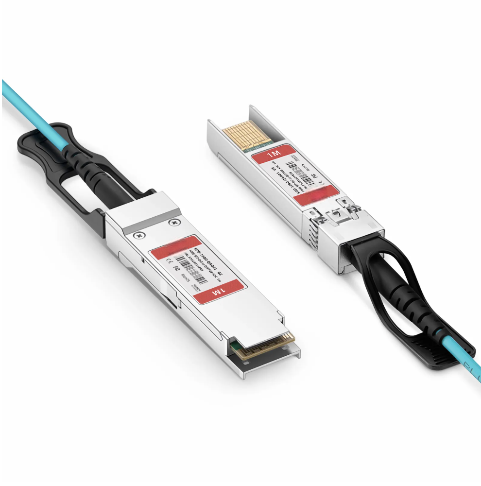 KEXINT 1m (3ft) Generic Compatible 100G SFP-DD to QSFP28 Active Optical Cable