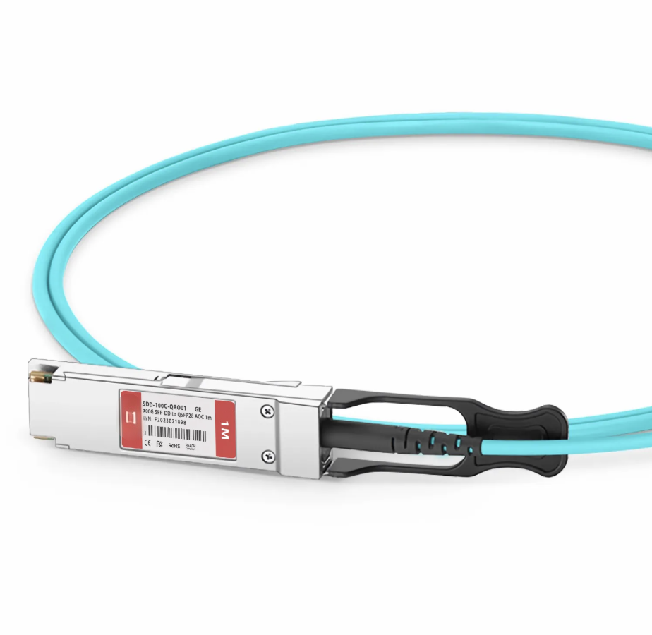 KEXINT 1m (3ft) Generic Compatible 100G SFP-DD to QSFP28 Active Optical Cable