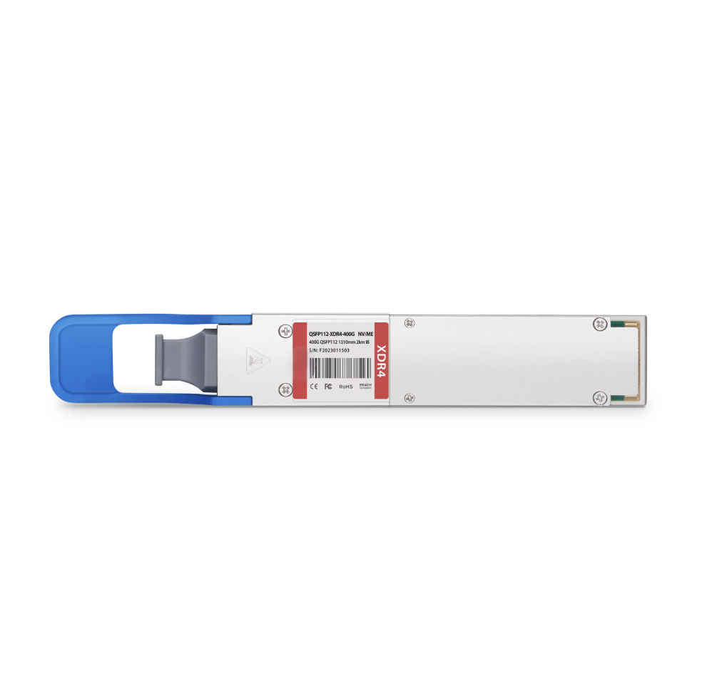 KEXINT NVIDIA/Mellanox Compatible 400GBASE-XDR4 QSFP112 PAM4 1310nm 2km DOM MPO-12/APC SMF InfiniBand NDR Optical Transceiver Module for ConnectX-7 HCA