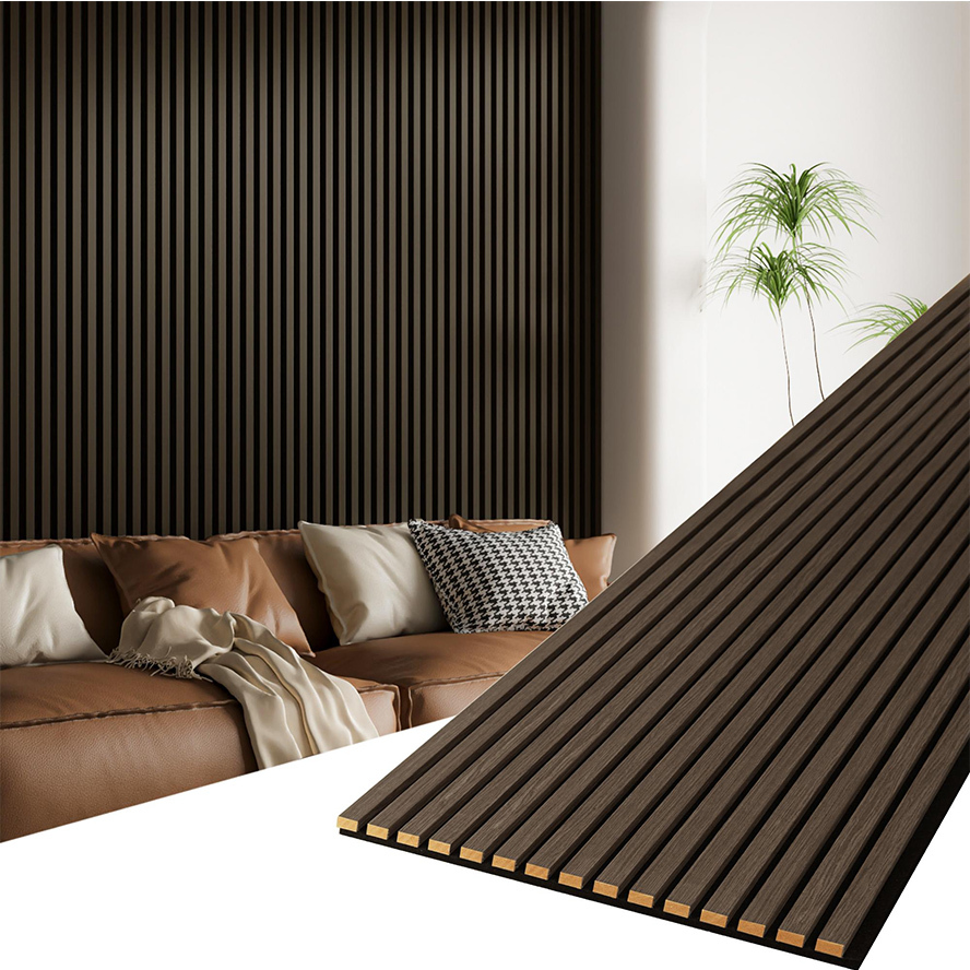 Wood Wall Black Walnut Veneer Panel