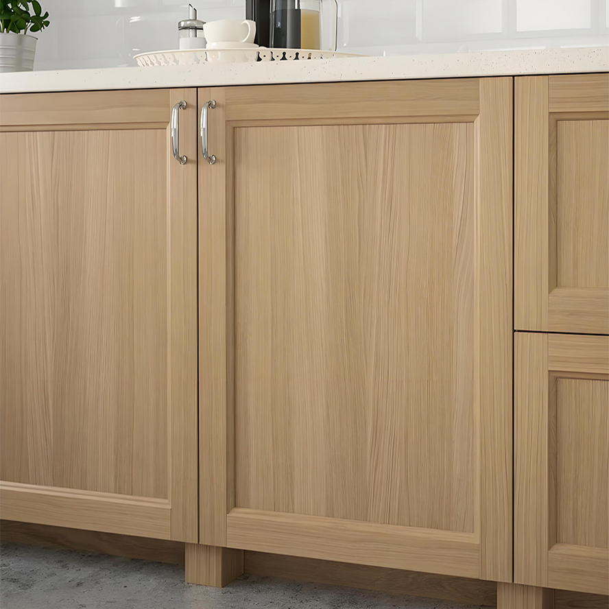 Natural Finish Oak Veneer Doors Internal Wall