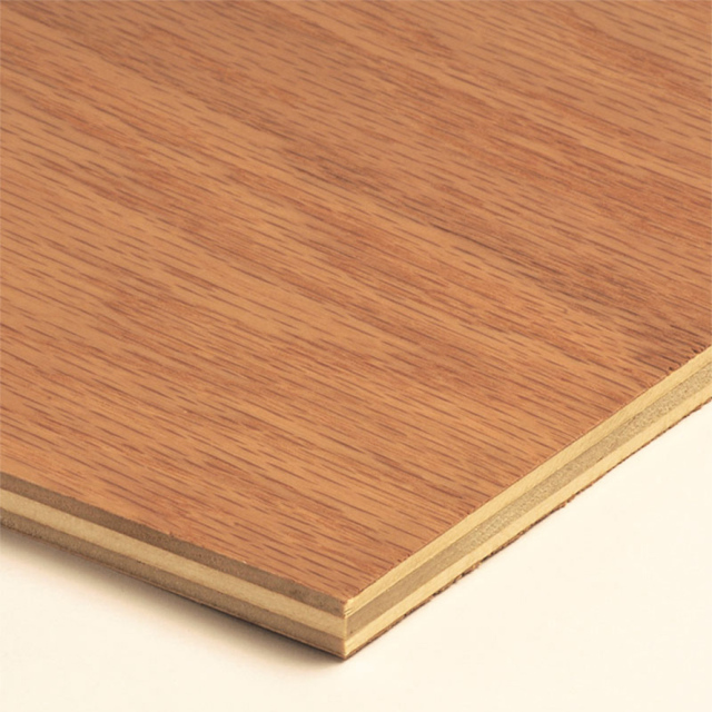 Red Oak Veneered MDF Texture Laminate Plywood