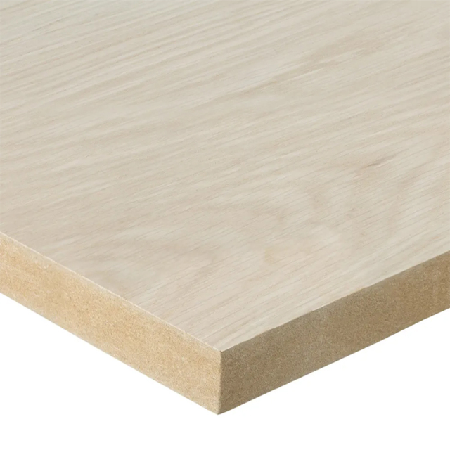 White Stained Oak Veneer Texture Finish Panel for Furniture