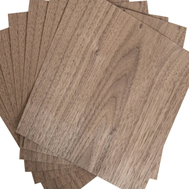 Natural Walnut Wood Sheets Light Brown Veneer