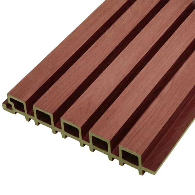 Cherry Red Wood Paneling Wood Slatwall