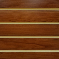 Cherry Red Wood Paneling Wood Slatwall