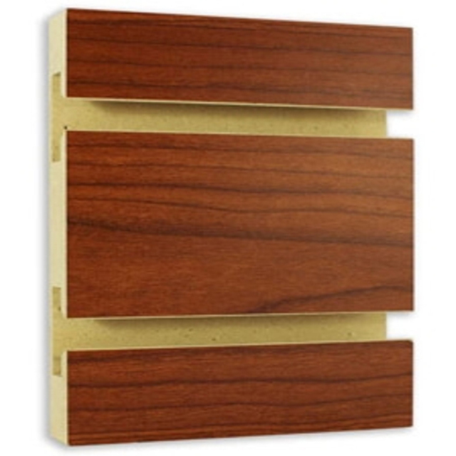 Cherry Red Wood Paneling Wood Slatwall