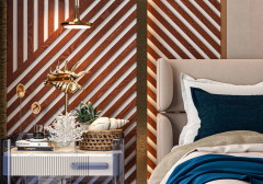 Cherry Wood Wainscoting Accent Wall Panels