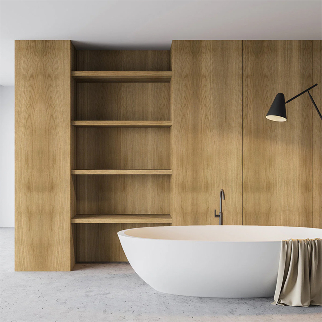 Oak Wood Veneer Black