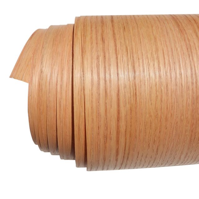 3mm Thin Oak Veneer Sheet Red