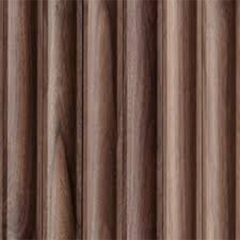 Tambour Walnut Wood Wall Panel