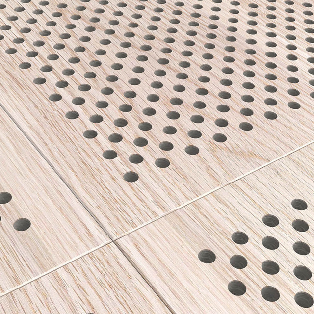 Akustikpanel Walnut Wood Perforated Panel