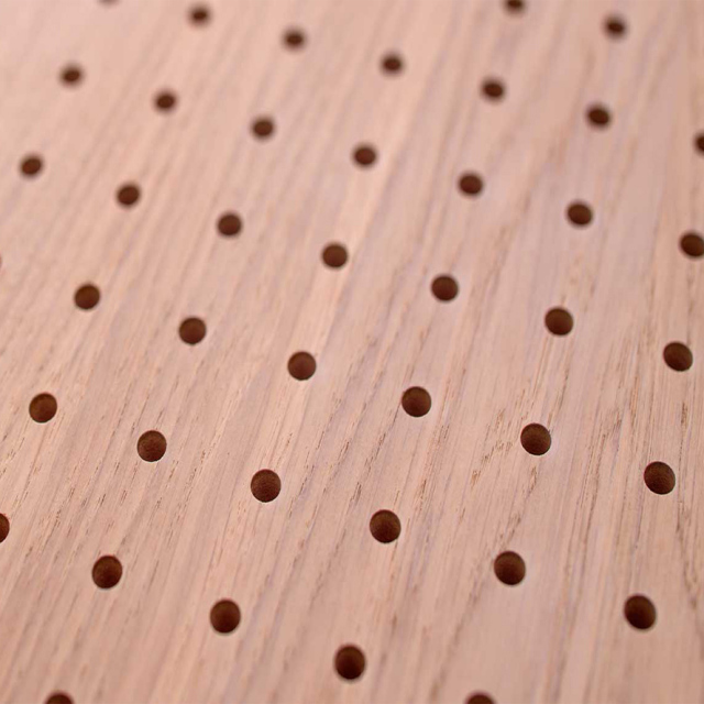 Perforated Walnut Wood Acoustic Wall Panel