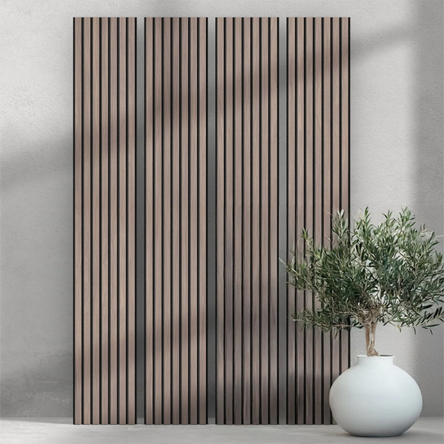 Vertical Walnut Wall Panel