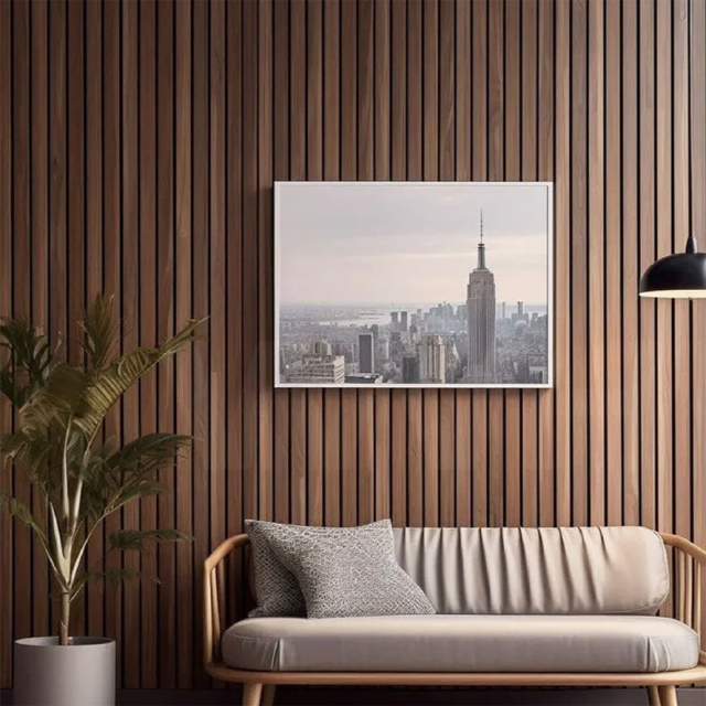 Vertical Walnut Wall Panel
