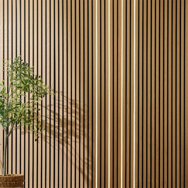 Perforated Walnut Acoustic Wood Wall Panel