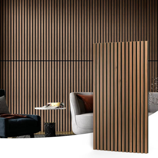Walnut Slat Wall Panel