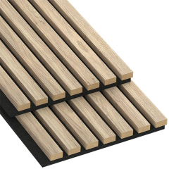 Slatwall Acoustic Walnut Panel