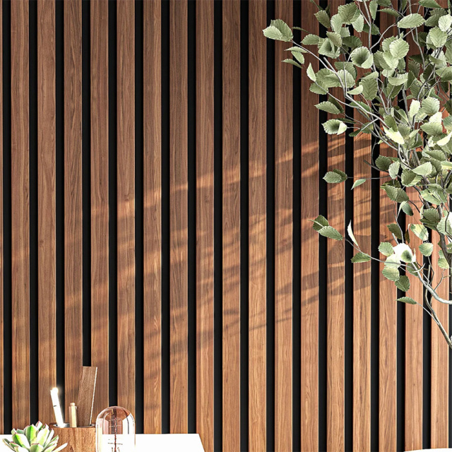 Slatwall Natural Oak Wood Acoustic Panels