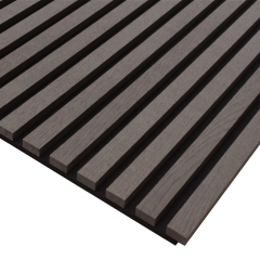 Smoked Oak Wood Acoustic Slat Wall Panels