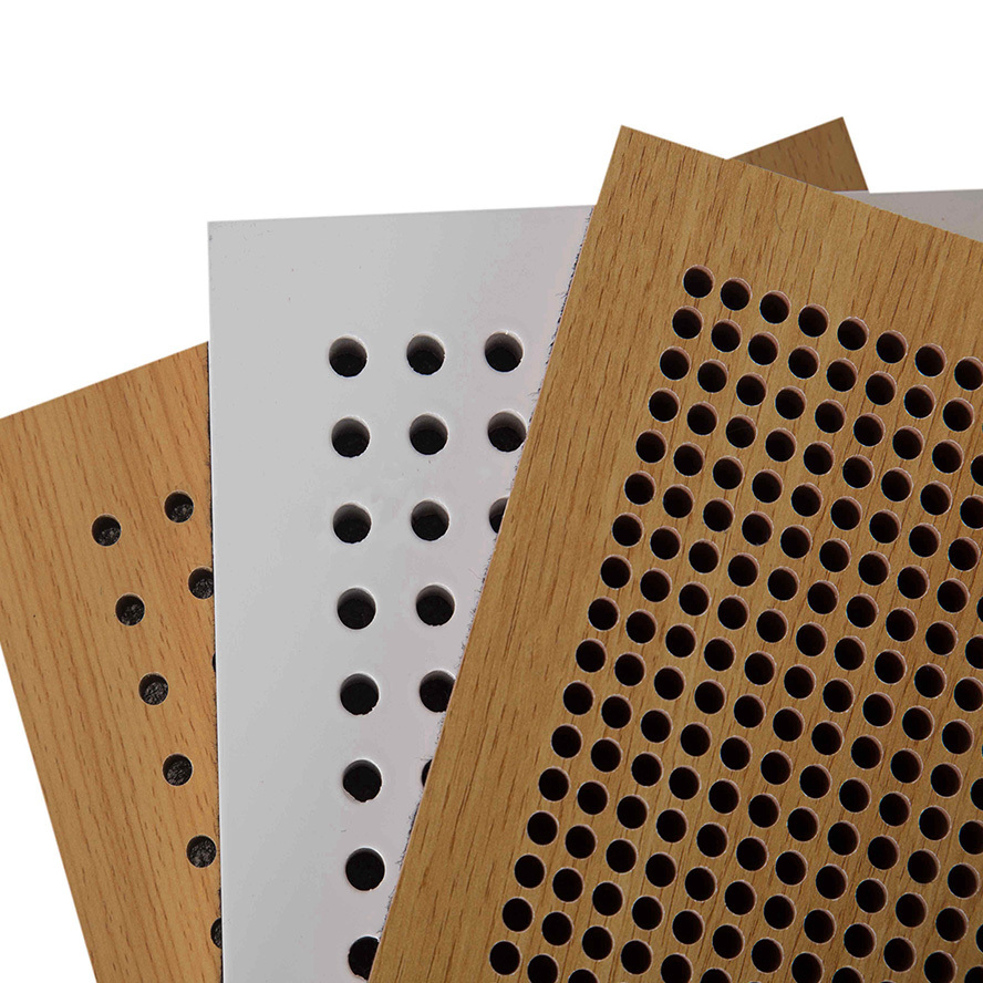 Smoked Oak Wood Slat Acoustic Wall Panels