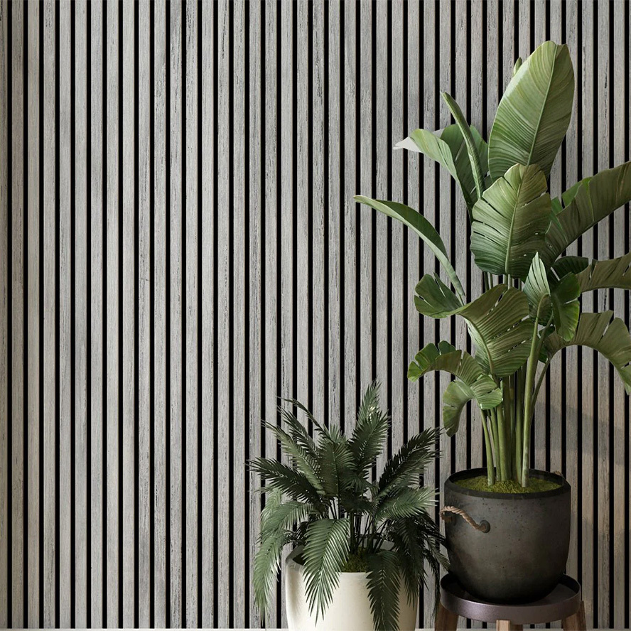 Grey Oak Slat Wall