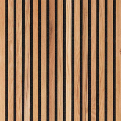 Oak Wood Slats Wall