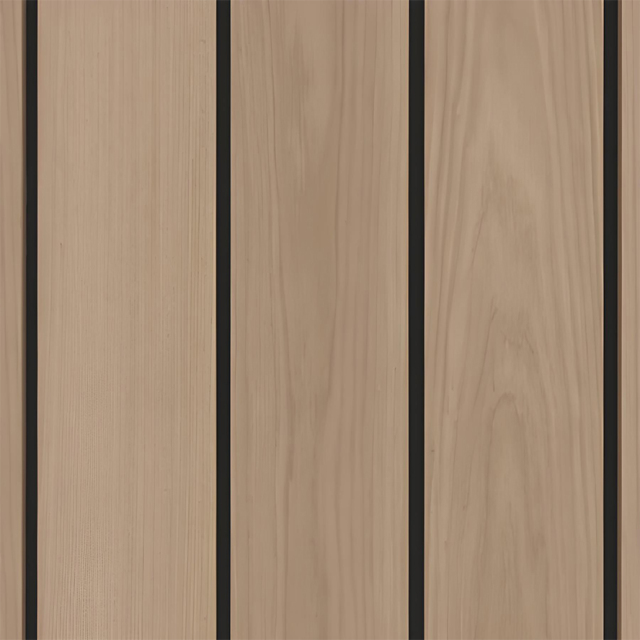 Oak Slats Wall