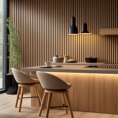 Smoked Oak Wall Panel