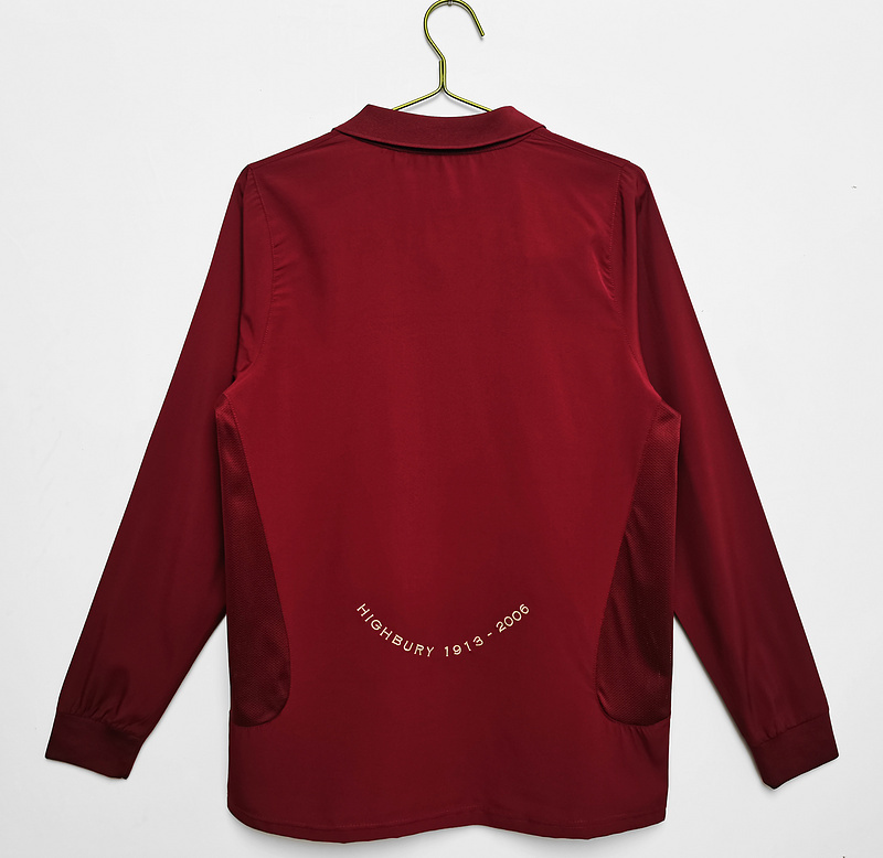 05/06 Arsenal home long sleeve retro Fan version