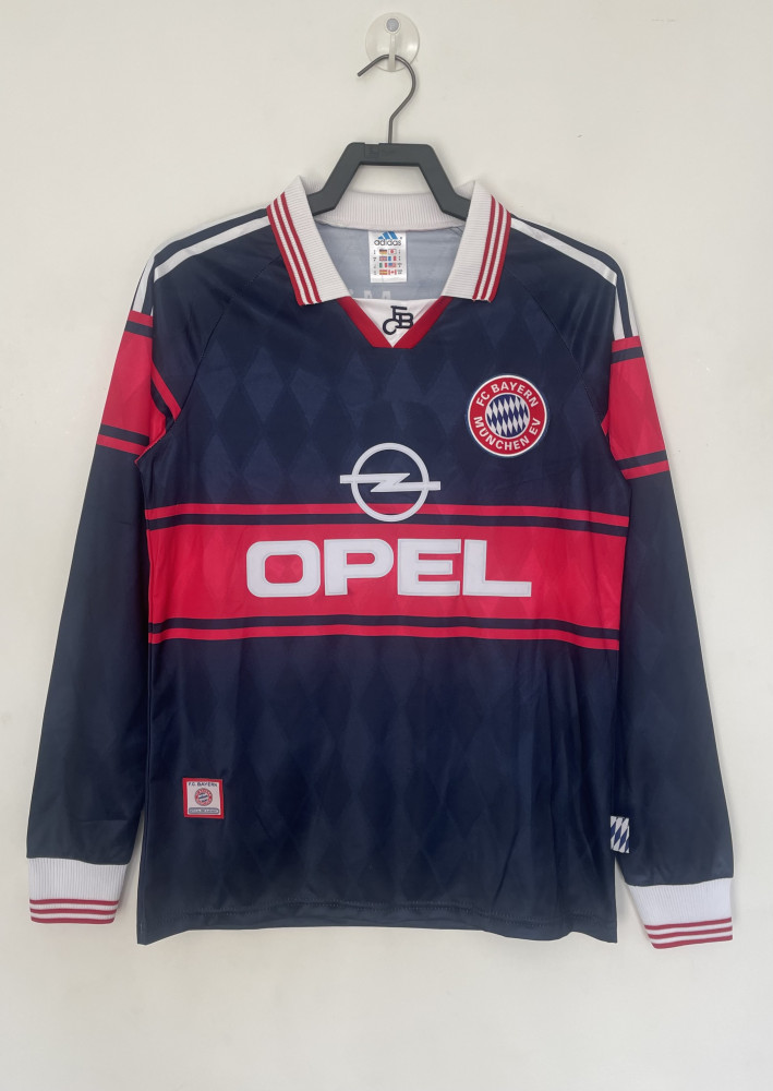 97/99 Bayern Munich home long sleeve retro Fan version
