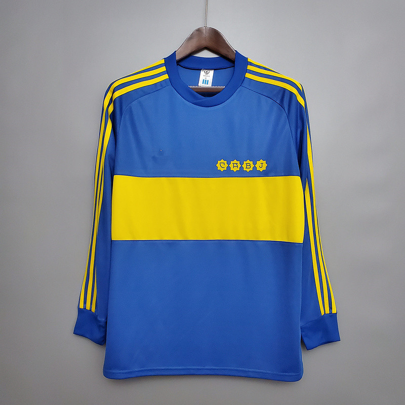 1981 Boca Juniors home Long sleeve retro Fan version