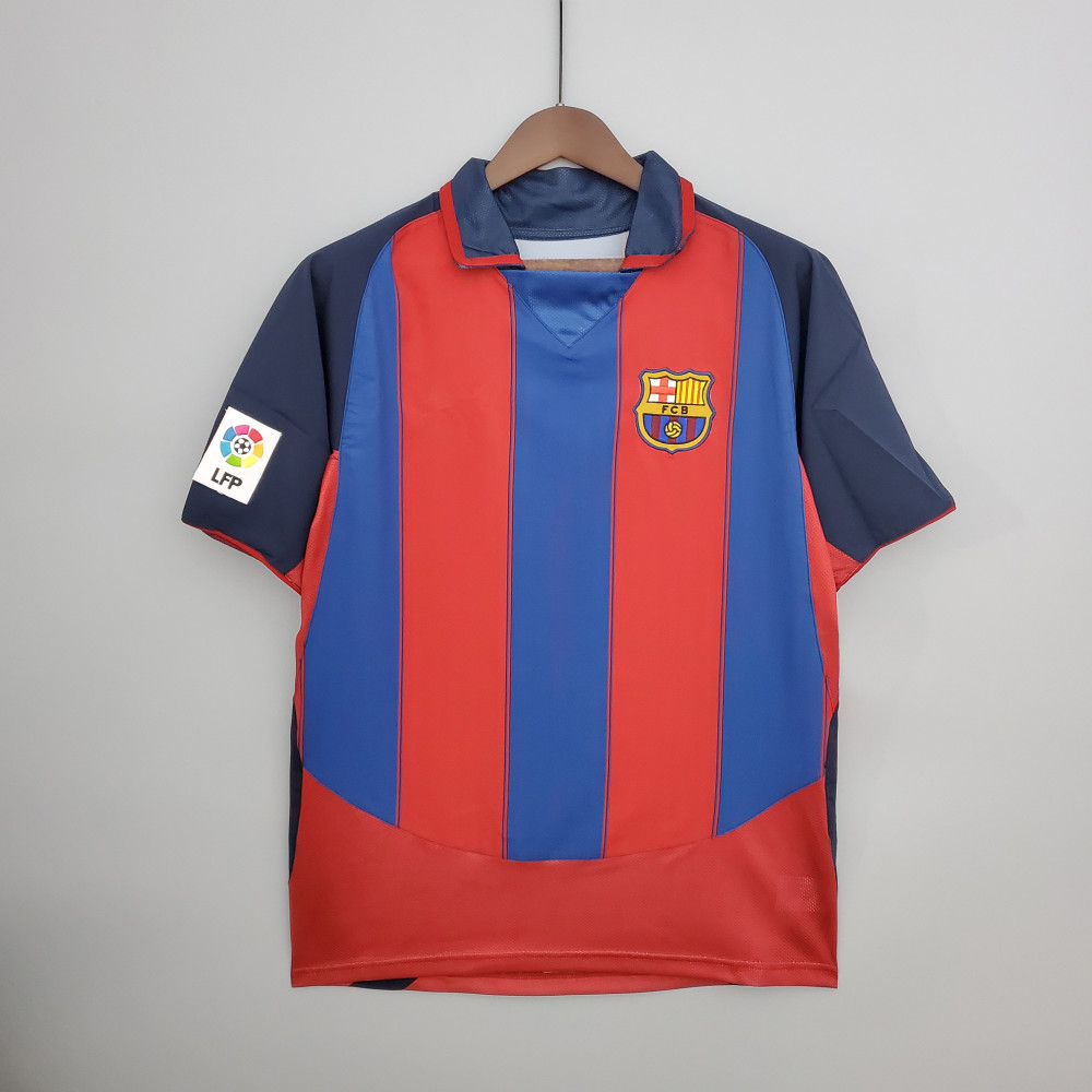03∕04 Barcelona home retro Fan version