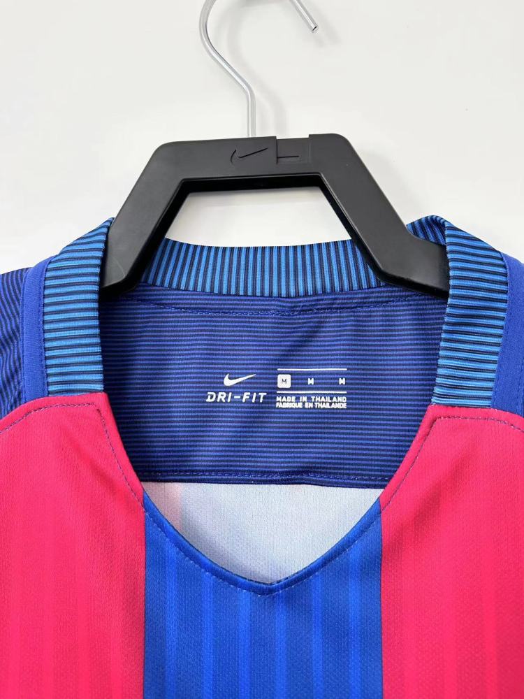 16/17 Barcelona home Long Sleeve retro Fan version