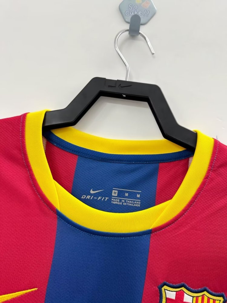 10∕11 Barcelona home Long Sleeve retro Fan version