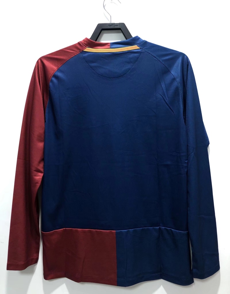 08∕09 Barcelona home Long Sleeve retro Fan version