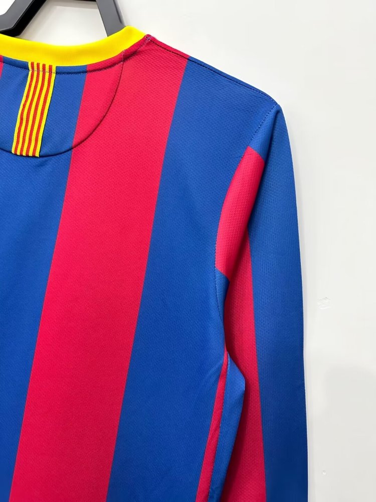 10∕11 Barcelona home Long Sleeve retro Fan version