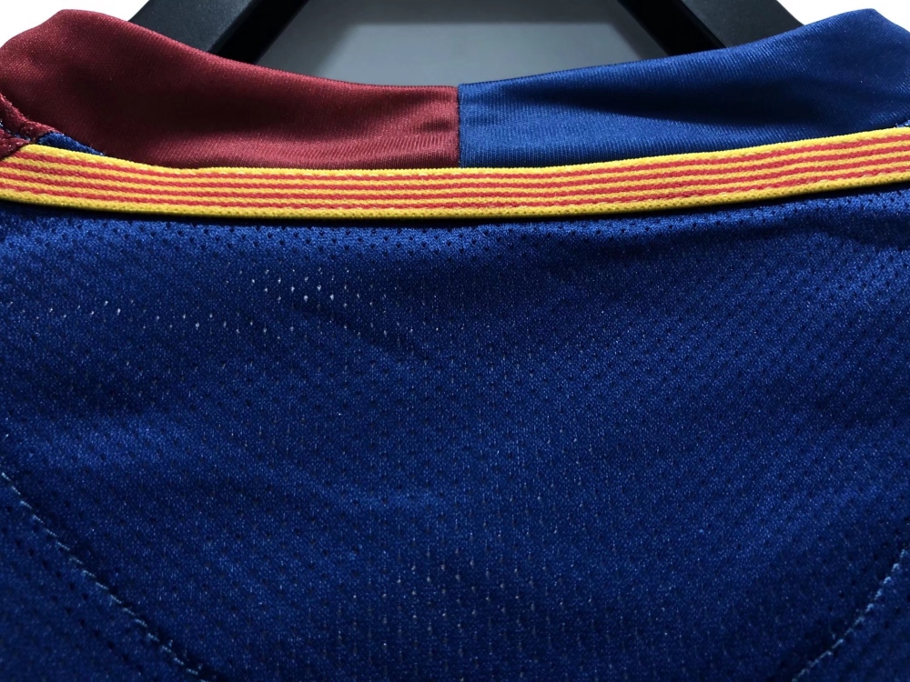 08∕09 Barcelona home Long Sleeve retro Fan version