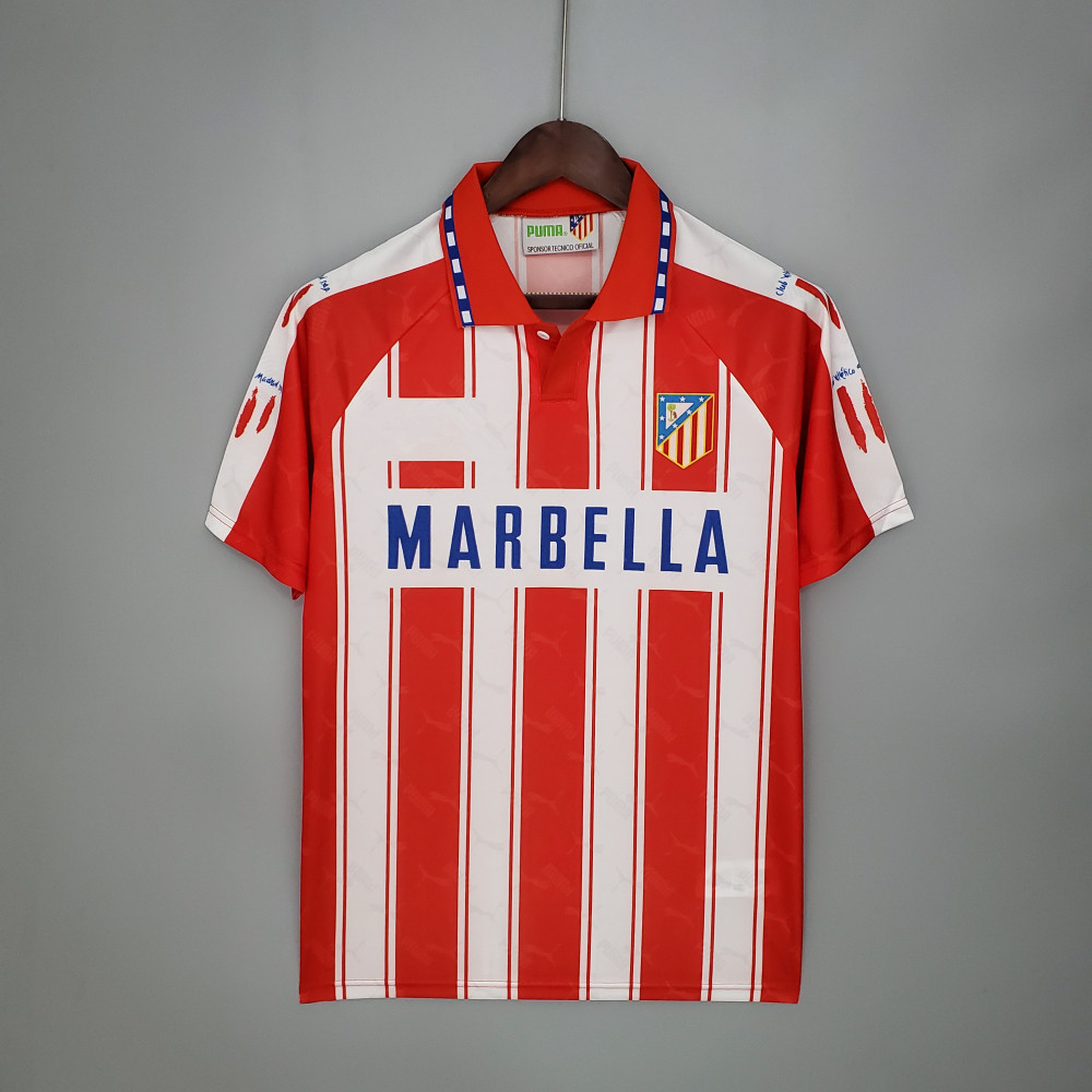 94∕95 Atletico Madrid home retro Fan version