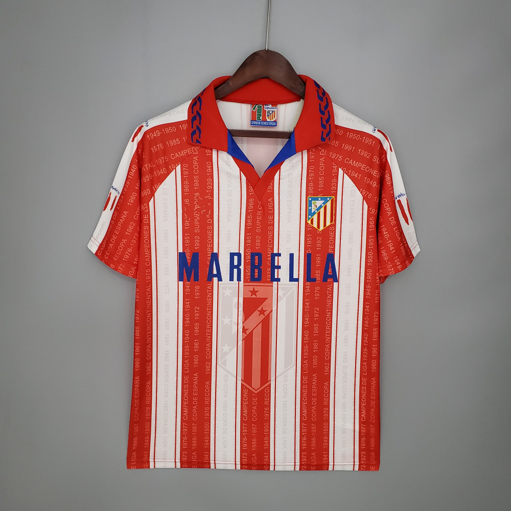 95∕96 Atletico Madrid home retro Fan version
